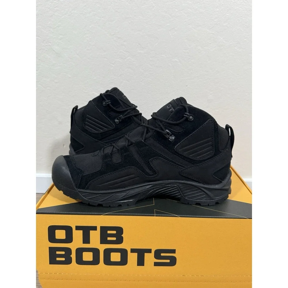 OTB Boots Mens Size 12 Black Waterproof Rugged Tactical‎ Incline Mid WP Boots